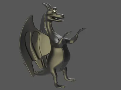 Cartoonish Dragon v3 Low-poly 3D model