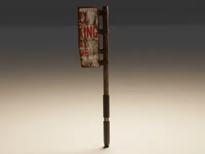 Apocalypse Axe Free low-poly 3D model