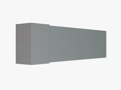 Basic Lightbox Sign - Geometry Only No Textures No Materials 3D model