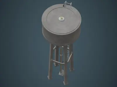 Water Tank 2A Low-poly 3D model
