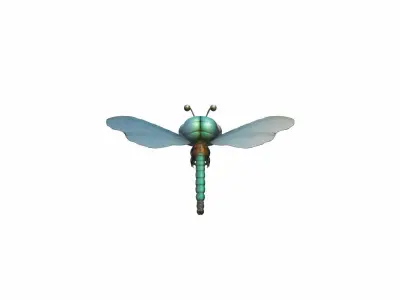 3d Model Dragonflies Are Fast-moving Insects 3D model