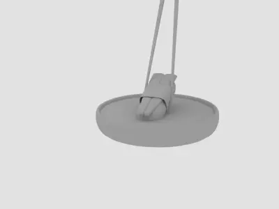 Chopstick Dip Dory Sushi Low-poly 3D model