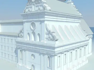 St Bernard Bernardynski Church Free 3D model