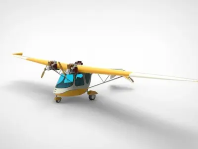 Ultraflight Lazair airplan 3D model