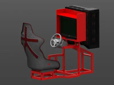 Car Racing Simulator Free 3D model
