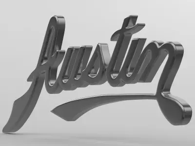 austin logo 3D model
