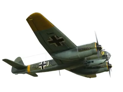 Junkers Ju 88 bomber 3D model