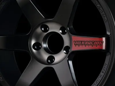Volk RAYS TE3SL Black Edition III 3D model