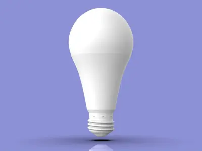 Simple light bulb model 3D model