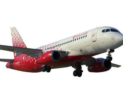 Superjet 100 3D model