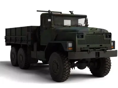 1982 Am General M939 Rigged Military Truck 3D Model  3D model
