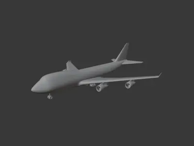 Boeing 747 Base Model 3D model
