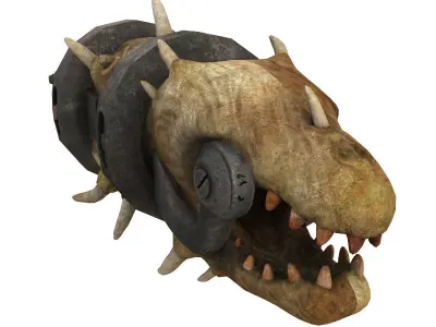 Weapons game ready assault rifle Low-poly 3D model