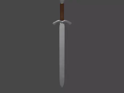 Medieval Sword Free low-poly 3D model