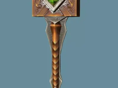 Medieval Polearms Weapon Pack 05 Low-poly 3D Model Low-poly 3D model