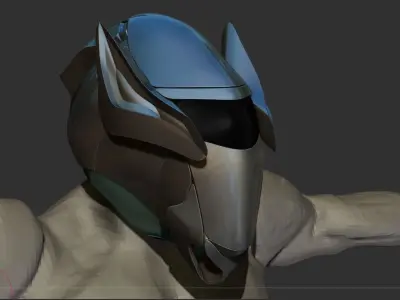Sci-fi Sport Helmet 3D model
