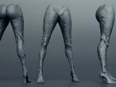DEMONESS part 4 30 Legs 3D model