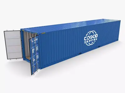 40ft Shipping Container Containerships v1 3D model