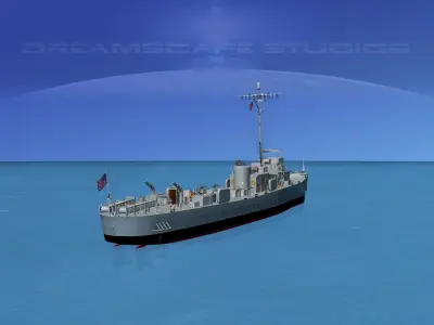USS PC-1200 Submarine Chaser  3D model
