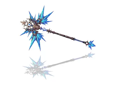 Glorious Scepter Low-poly 3D model