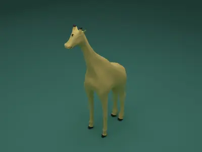 Low Poly Giraffe Low-poly 3D model