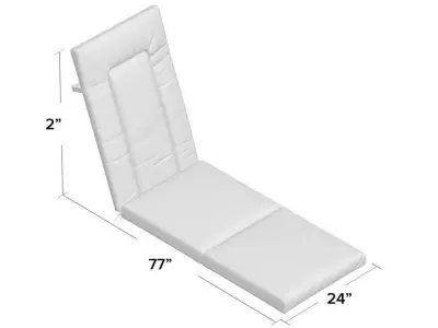 Sunbrella Outdoor Chaise Lounge Cushion 3D model