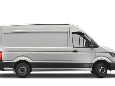 Volkswagen Crafter MWB Startline UK-spec 2020 3D model