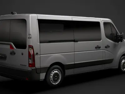 Renault Master L2H1 WindowVan 2020 3D model