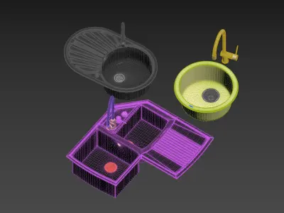 water channel sink 3D model