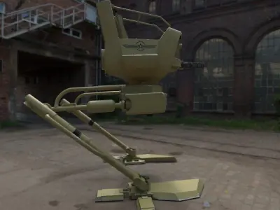 walker military robot 3D model