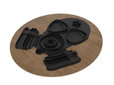 Radiation Mask Medallion 3D print model