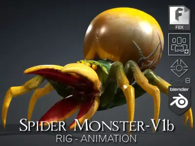 Spider Monster-V1b 3D model
