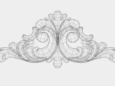 Carved decor for cnc 53 Free 3D model