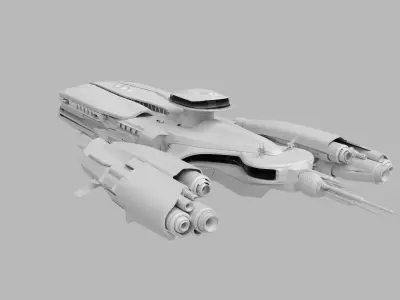 Troy Capital ship 3D model