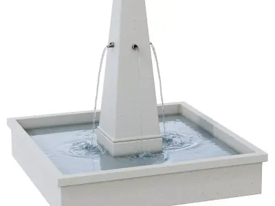 Campania  St Remy Fountain 3D model