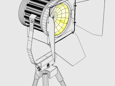 Standing Light Spot 3D model