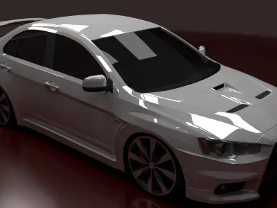 Mitsubishi Lancer Evolution X Free 3D model
