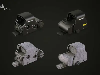 Various sighting scope 3D model