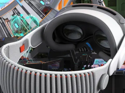 Mixed Reality Headset Apple Vision Pro 3D model