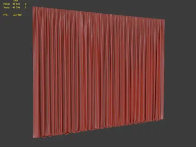 Curtain 3D model 31