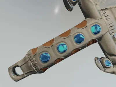 Mooncasters Claymore Low-poly 3D model
