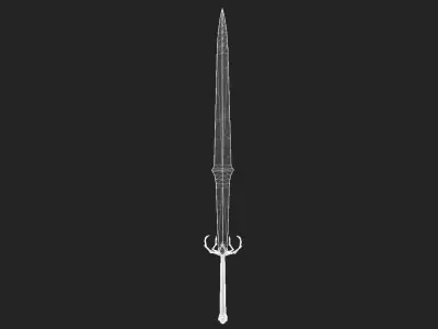Drow Greatsword Low-poly 3D model