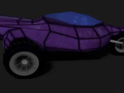 Bike Cartoon Free low-poly 3D model