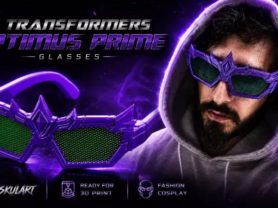 Optimus Prime Glasses - Transformers Style Cosplay 3D Printing 3D print model