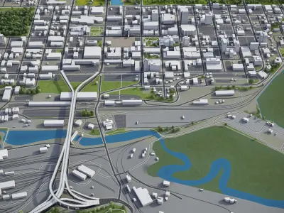 Anchorage Low-poly 3D model