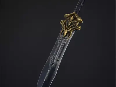 Kingshade Dagger Low-poly 3D model