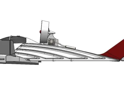 Airfish 3 WIG boat Ekranoplan 3D print model