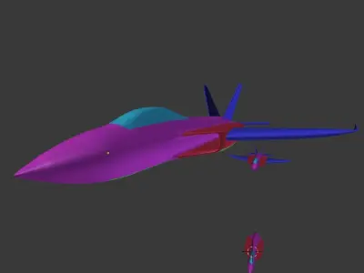 F 88 RC Jet Airplane Prototype 3D model