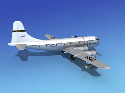 Boeing C-97 Stratofreighter V06 3D model