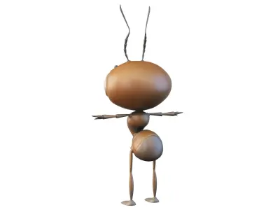 Cartoon Ant Character 3D model